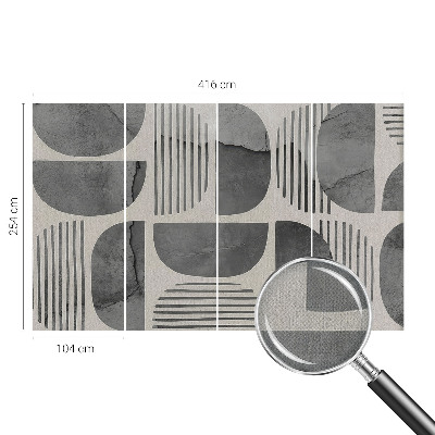Baby room wall mural Geometric shapes