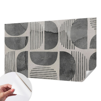 Baby room wall mural Geometric shapes