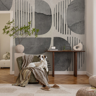 Baby room wall mural Geometric shapes