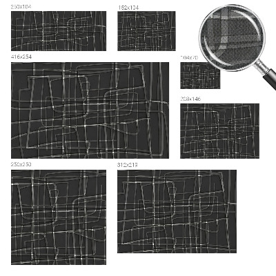 Peel and stick wall mural Abstract lines