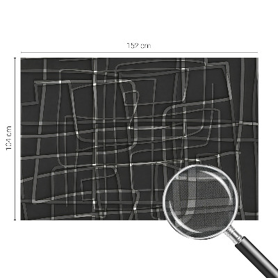 Peel and stick wall mural with an abstract lines design