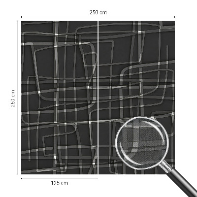 Peel and stick wall mural with an abstract lines design