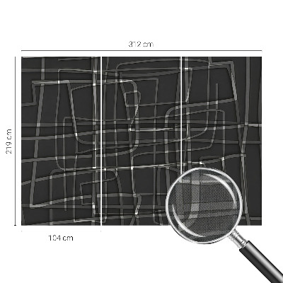 Peel and stick wall mural Abstract lines
