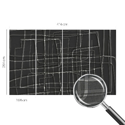 Peel and stick wall mural Abstract lines