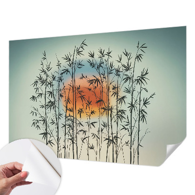Self-adhesive photo wallpaper with the 