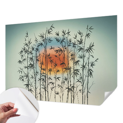 Self-adhesive photo wallpaper with the 