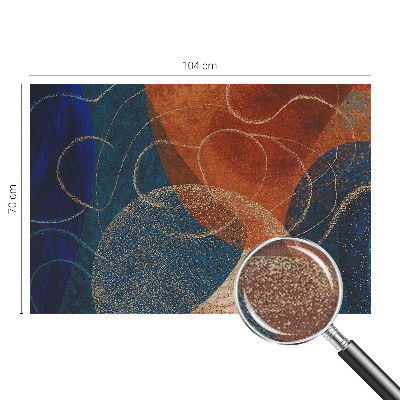 Peel and stick wall mural for bedroom Colorful forms