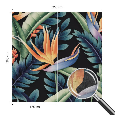 Peel and stick wall mural for living room with a paradise theme