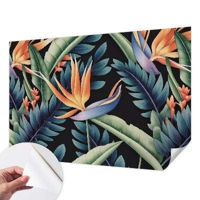 Peel and stick wall mural for living room Paradise theme