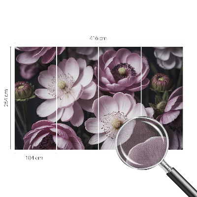 Removable wall mural wallpaper Floral elegance