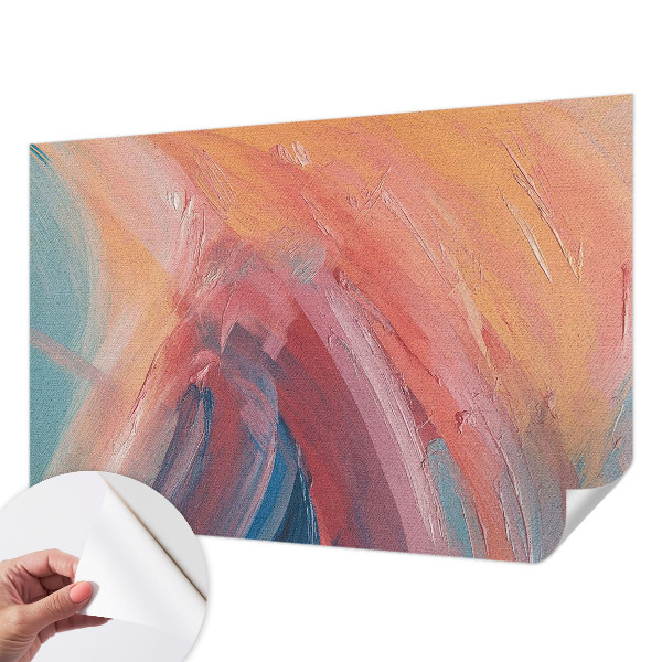 Peel and stick wall mural for kids' room Colorful explosions