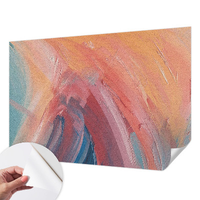 Peel and stick wall mural for kids' room Colorful explosions