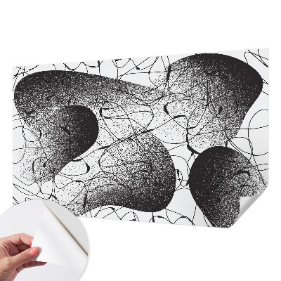 3D photo wallpaper mural with an abstract pattern