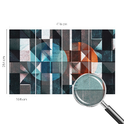 Baby room wall mural Abstract forms