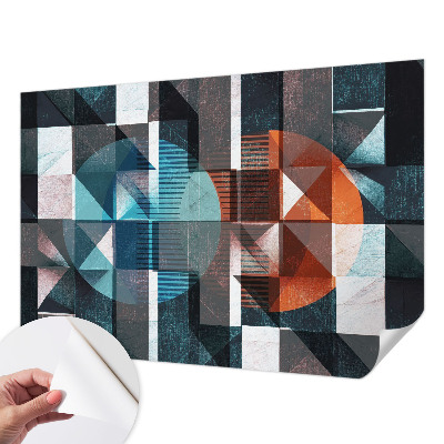 Baby room wall mural Abstract forms