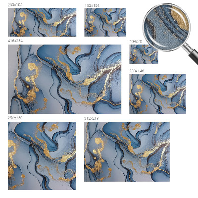 Children's wall mural Blue waves
