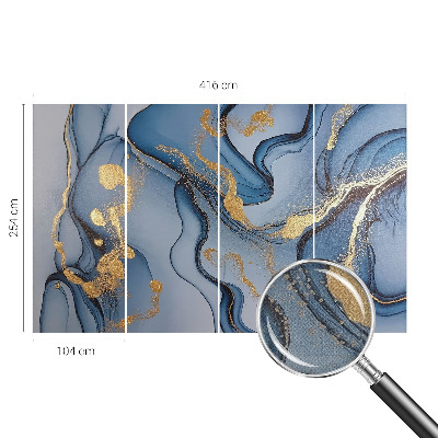 Children's wall mural Blue waves