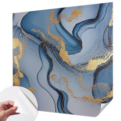 Children's wall mural Blue waves