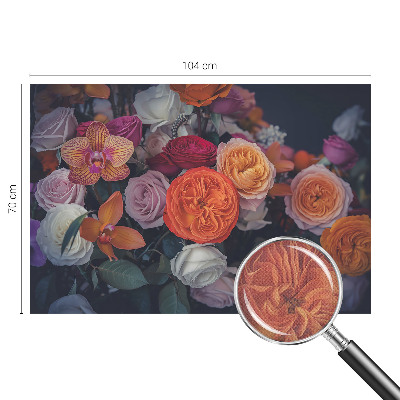 Peel and stick wallpaper mural Colorful bouquet