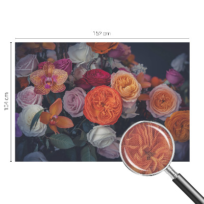 Peel and stick wallpaper mural Colorful bouquet