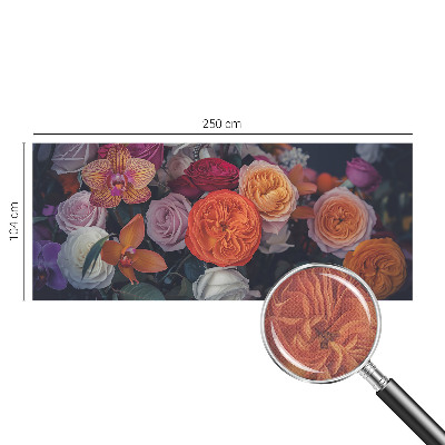 Peel and stick wallpaper mural Colorful bouquet