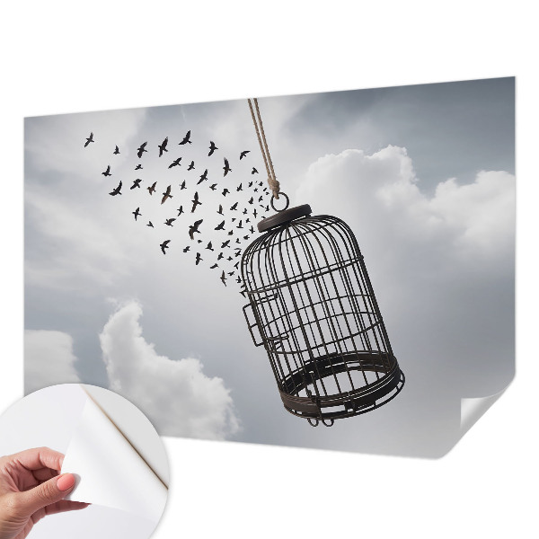 Self-adhesive wall mural Flying birds