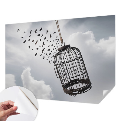 Self-adhesive wall mural Flying birds