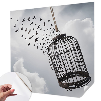 Self-adhesive wall mural Flying birds
