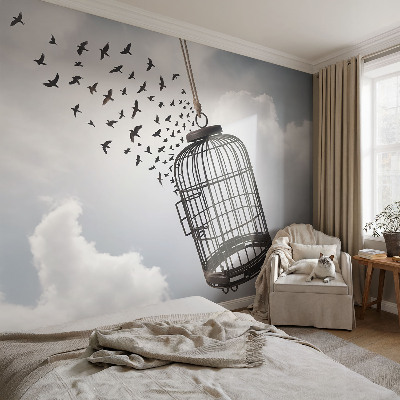 Self-adhesive wall mural Flying birds
