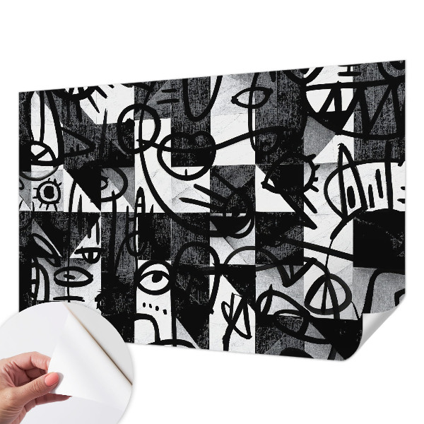 Stick-on wall mural Drawing chaos