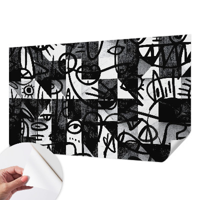 Stick-on wall mural Drawing chaos