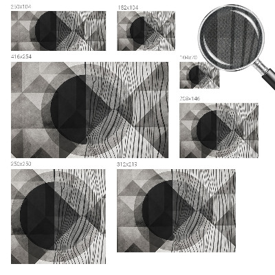 Peel and stick wall mural for living room Abstract shapes