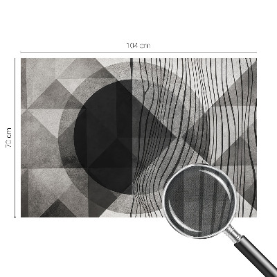 Peel and stick wall mural for living room Abstract shapes