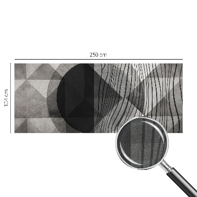 Peel and stick wall mural for living room Abstract shapes
