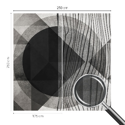 Peel and stick wall mural for living room Abstract shapes