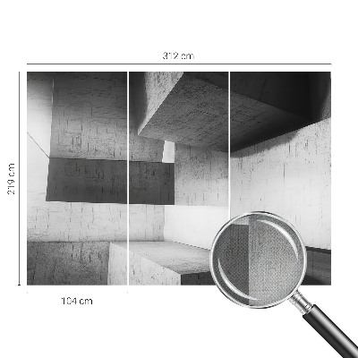 Removable wall mural Geometric sculptures