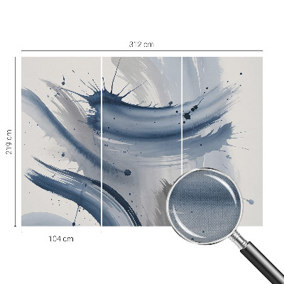 3D wall mural Artistic strokes