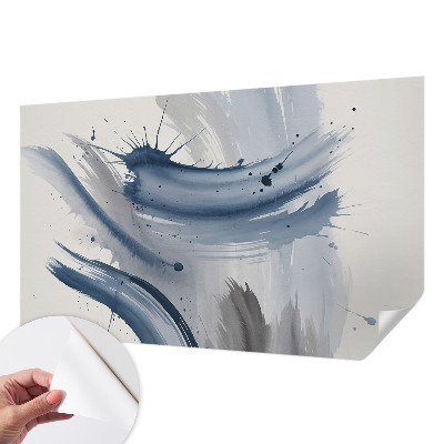 3D wall mural Artistic strokes