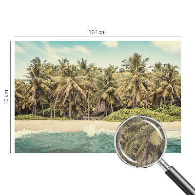 Nursery wall mural Tropical beach