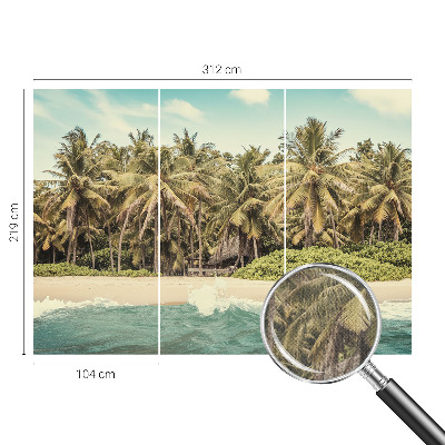 Nursery wall mural Tropical beach