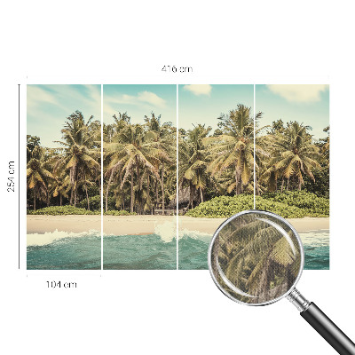 Nursery wall mural Tropical beach