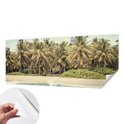 Nursery wall mural Tropical beach