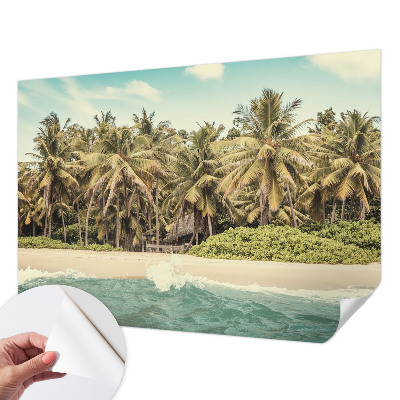 Nursery wall mural Tropical beach