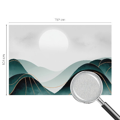 Self-adhesive wall mural with the 'Apparent Peace' design