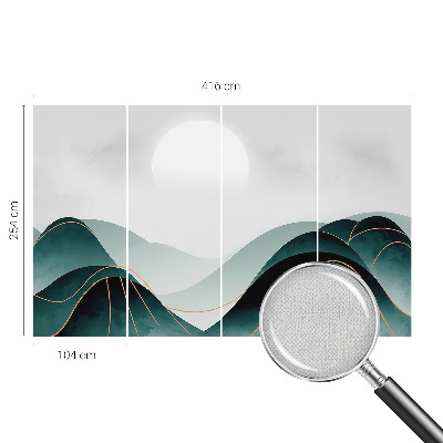 Self-adhesive wall mural with the 'Apparent Peace' design
