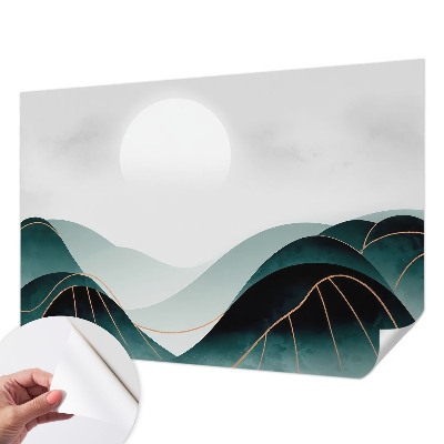 Self-adhesive wall mural with the 'Apparent Peace' design