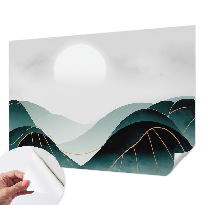 Self-adhesive wall mural with the 'Apparent Peace' design