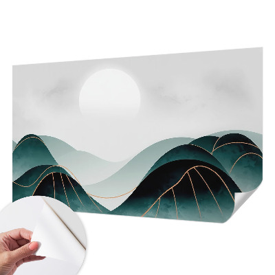 Self-adhesive wall mural with the 'Apparent Peace' design