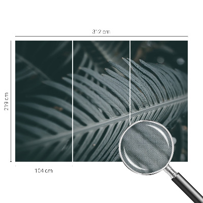Children's wall mural Green leaf
