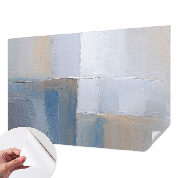 Baby room wall mural with a harmonious abstract design